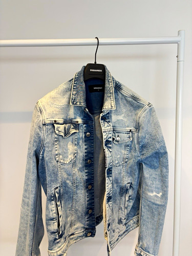 Giacca jeans dsquared2 dan blu - dan,
