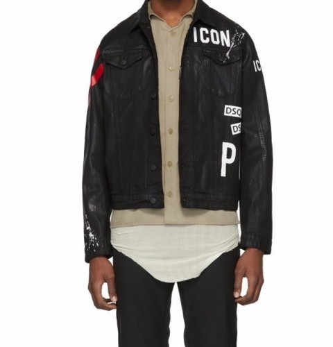 Giacca dsquared2 nera denim - giacca,